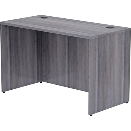 LORELL Desk Shell, Rectangular, 48"x24"x29-1/2", Weathered Charcoal LLR69549